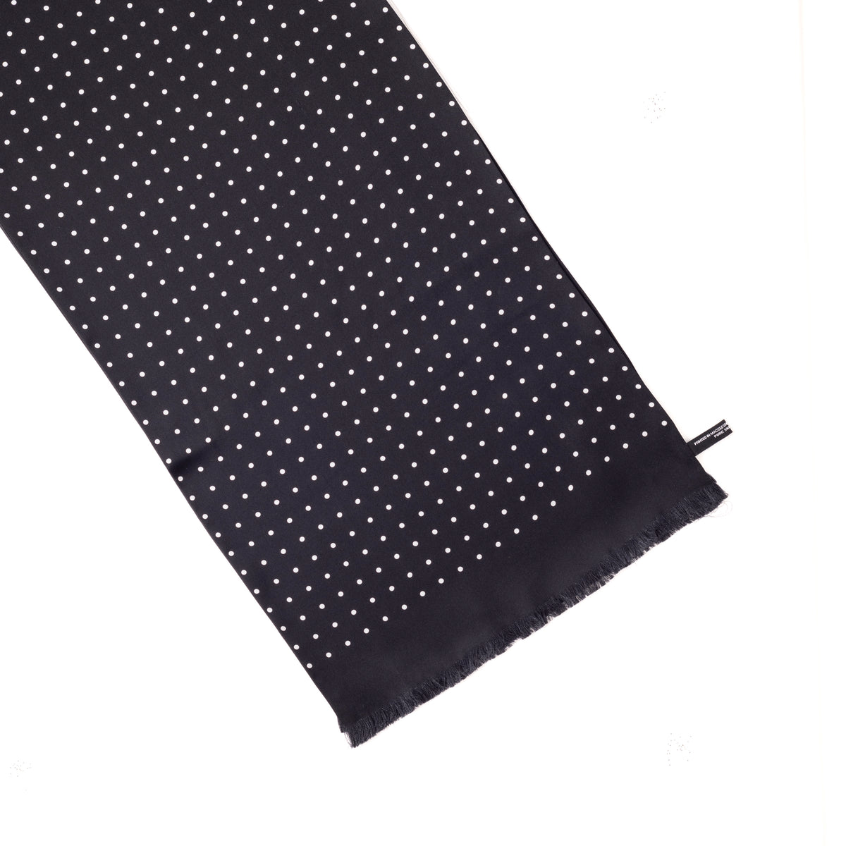 Silk Satin Polka Dot Scarf