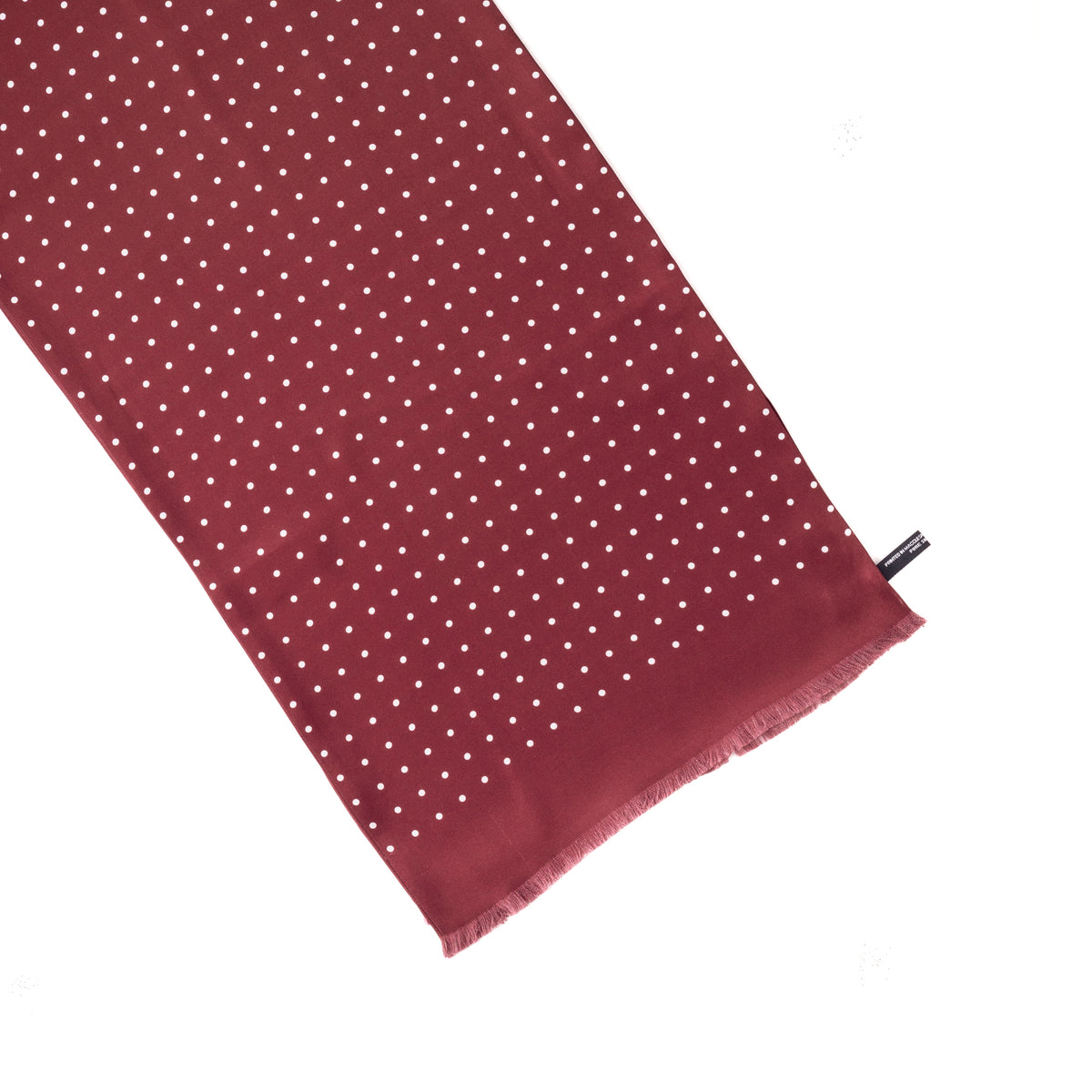 Silk Satin Polka Dot Scarf