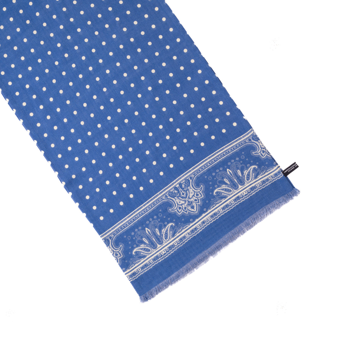 Paisley Border Polka Dot Scarf