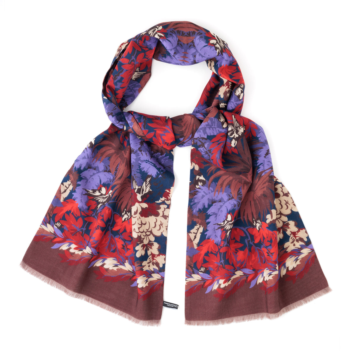 Botanical Scene Scarf