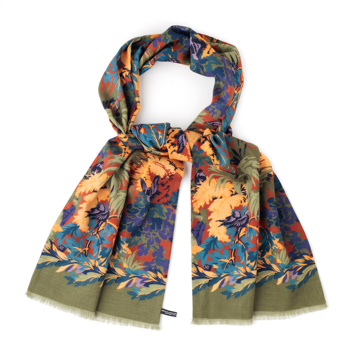 Botanical Scene Scarf