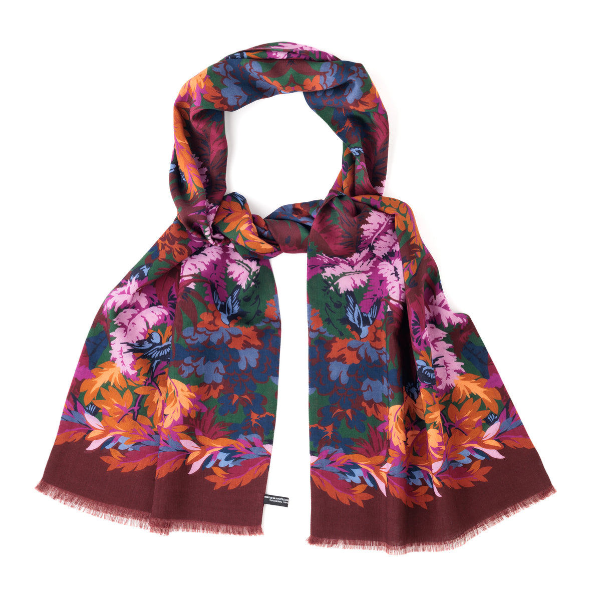 Botanical Scene Scarf