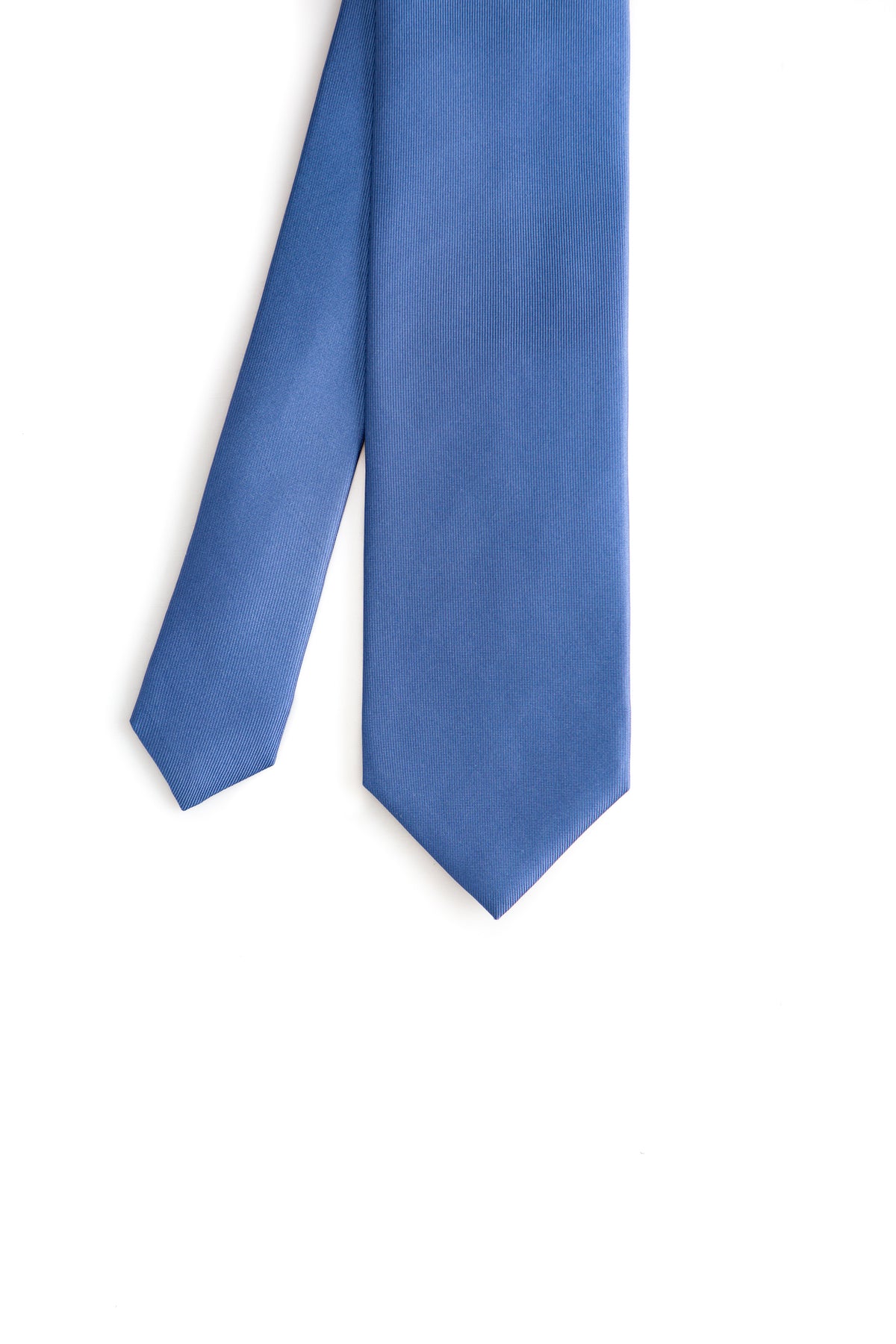 Blue Plain Silk Tie