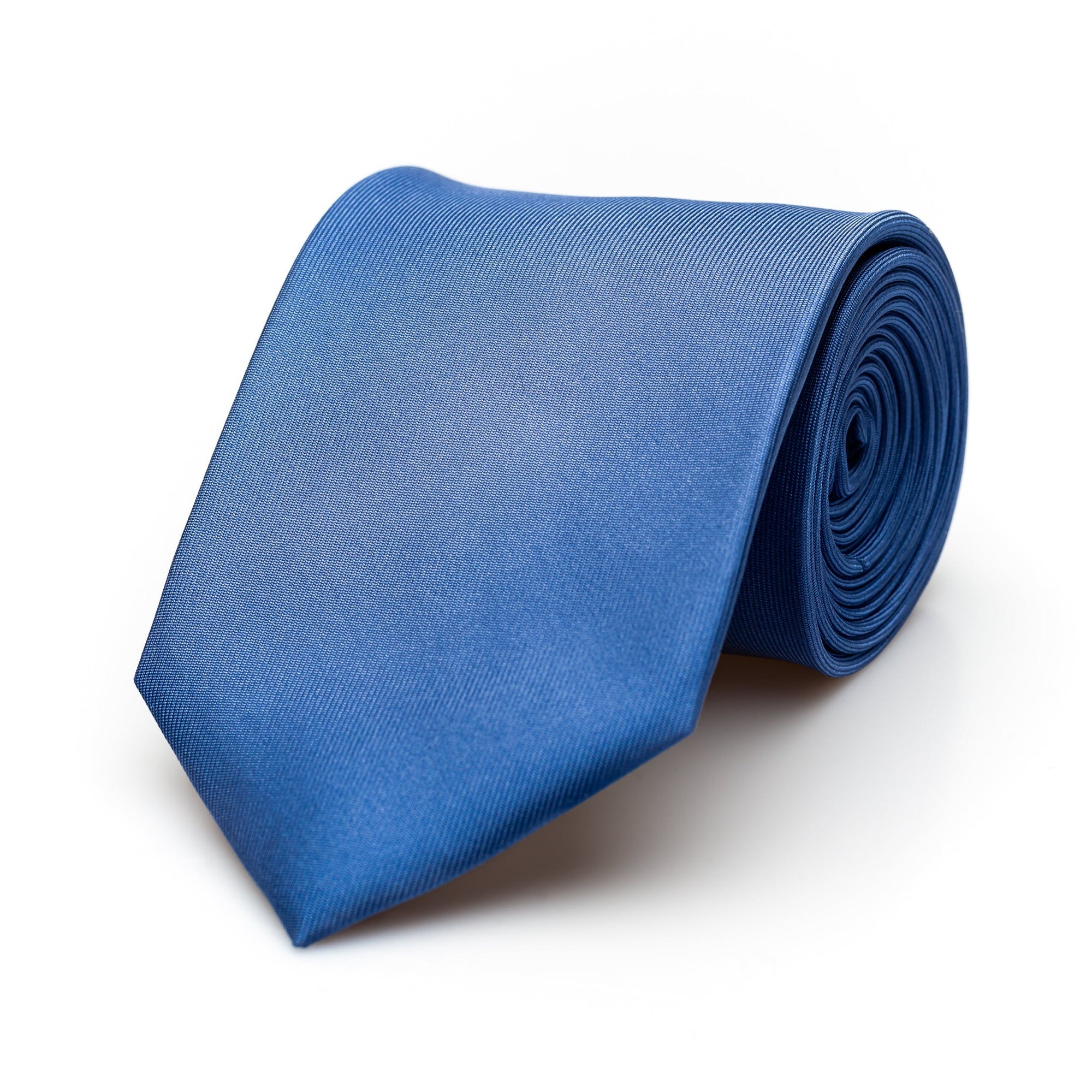 Blue Plain Silk Tie